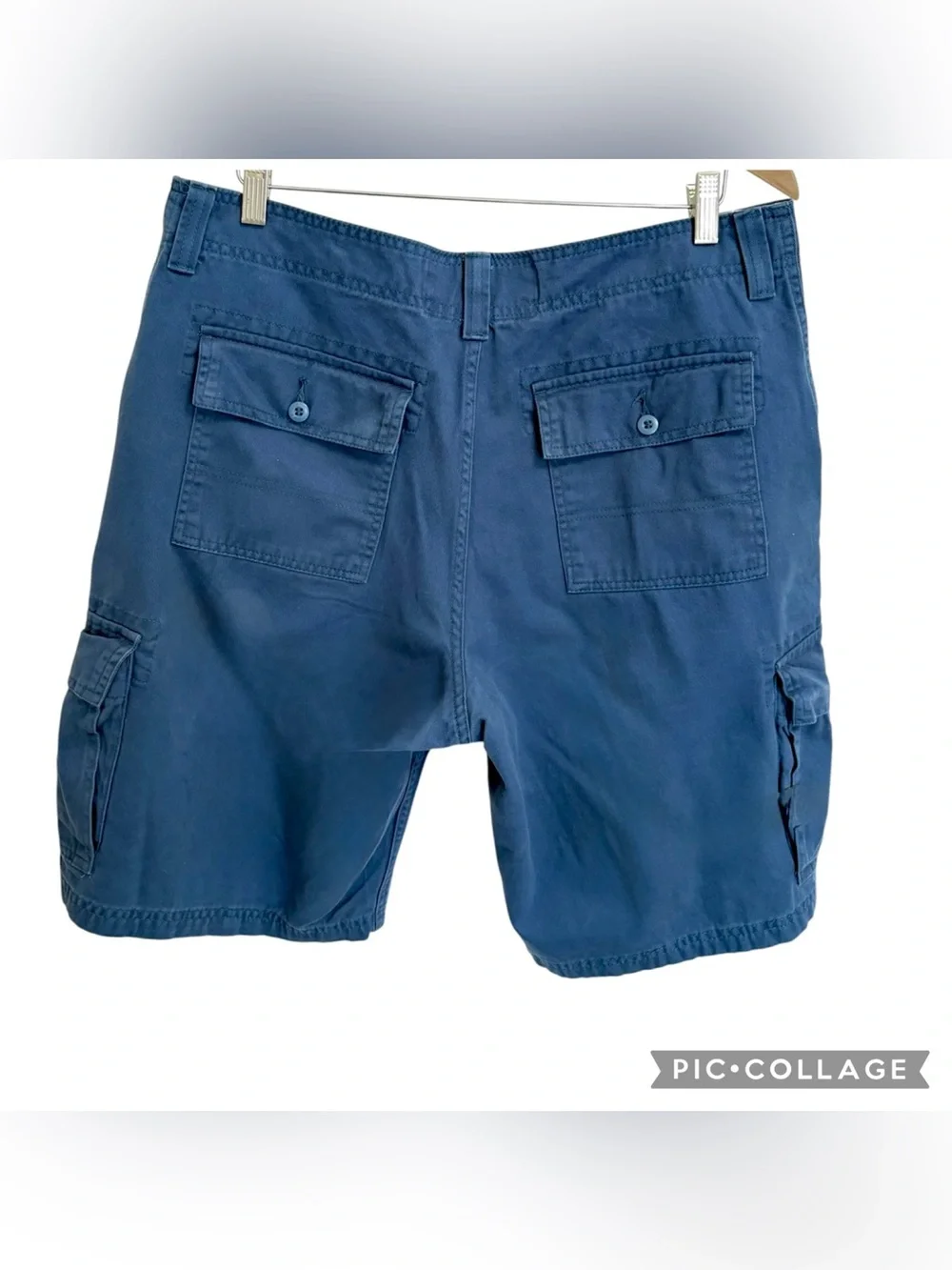 Levi’s Signature Cargo Shorts Men’s 36 Blue Utility Cotton 11” Inseam
